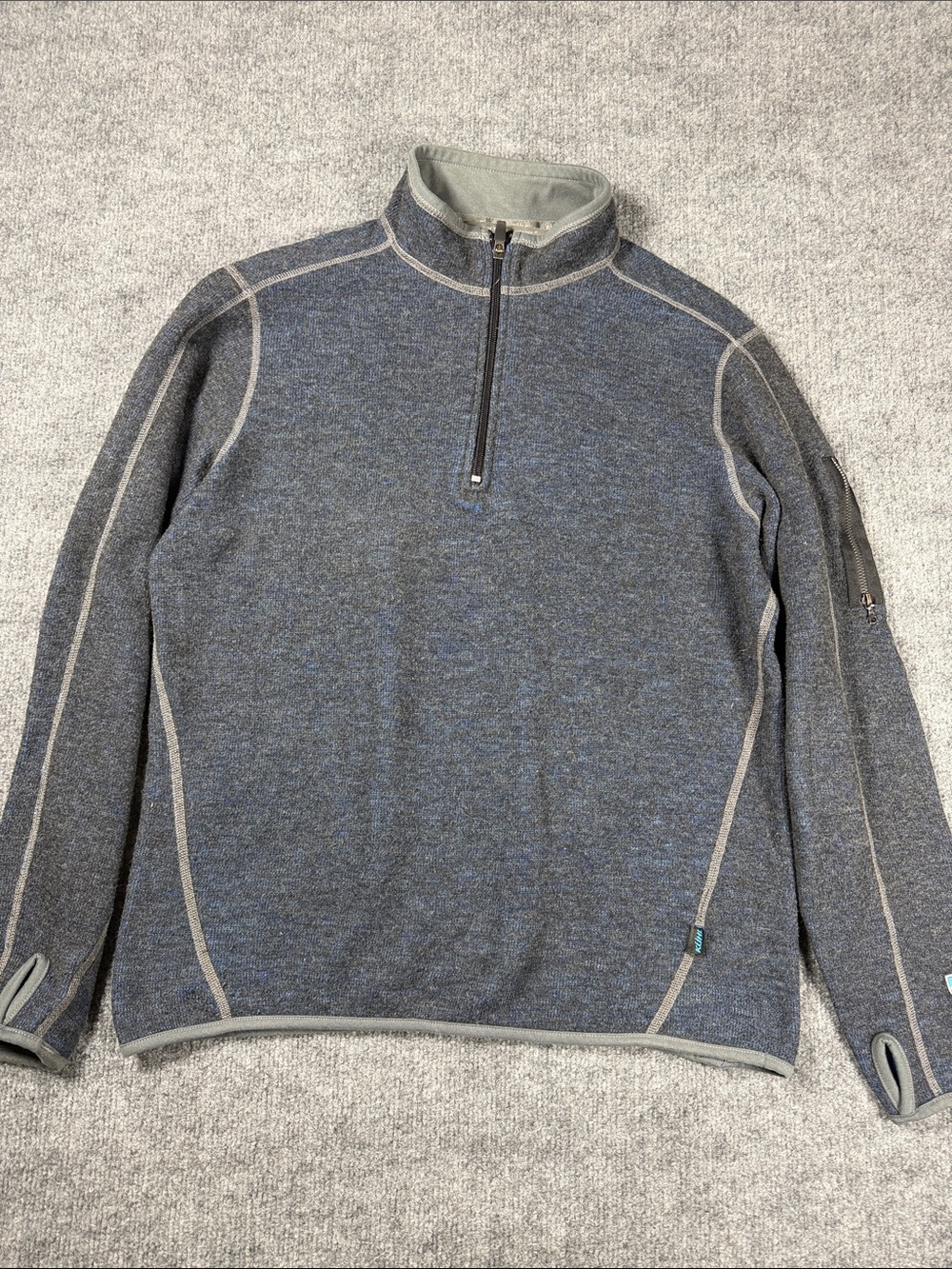 KUHL CHIANTI WOOL BLEND Fleece 1/4 Zip Men’s Sweater